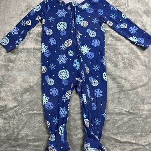 Angel Dear Blue and White Footies One Piece